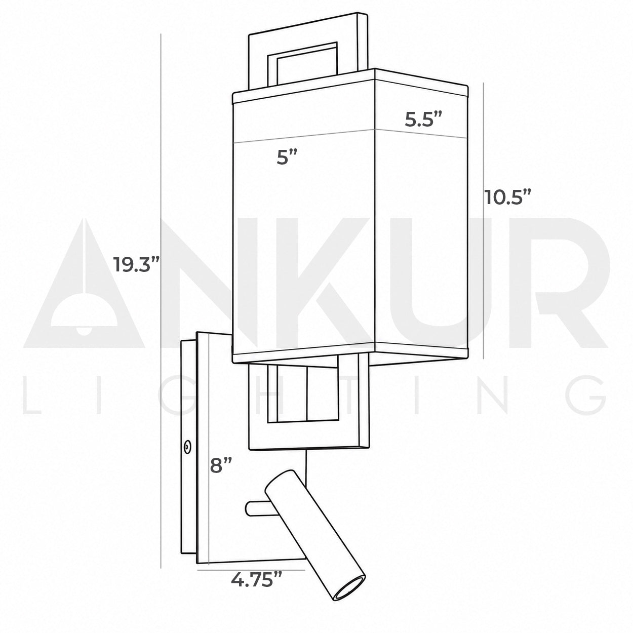 ANKUR DUOGLOW CONTEMPORARY BEDSIDE LED LAMP FOR HOTELS AND HOMES