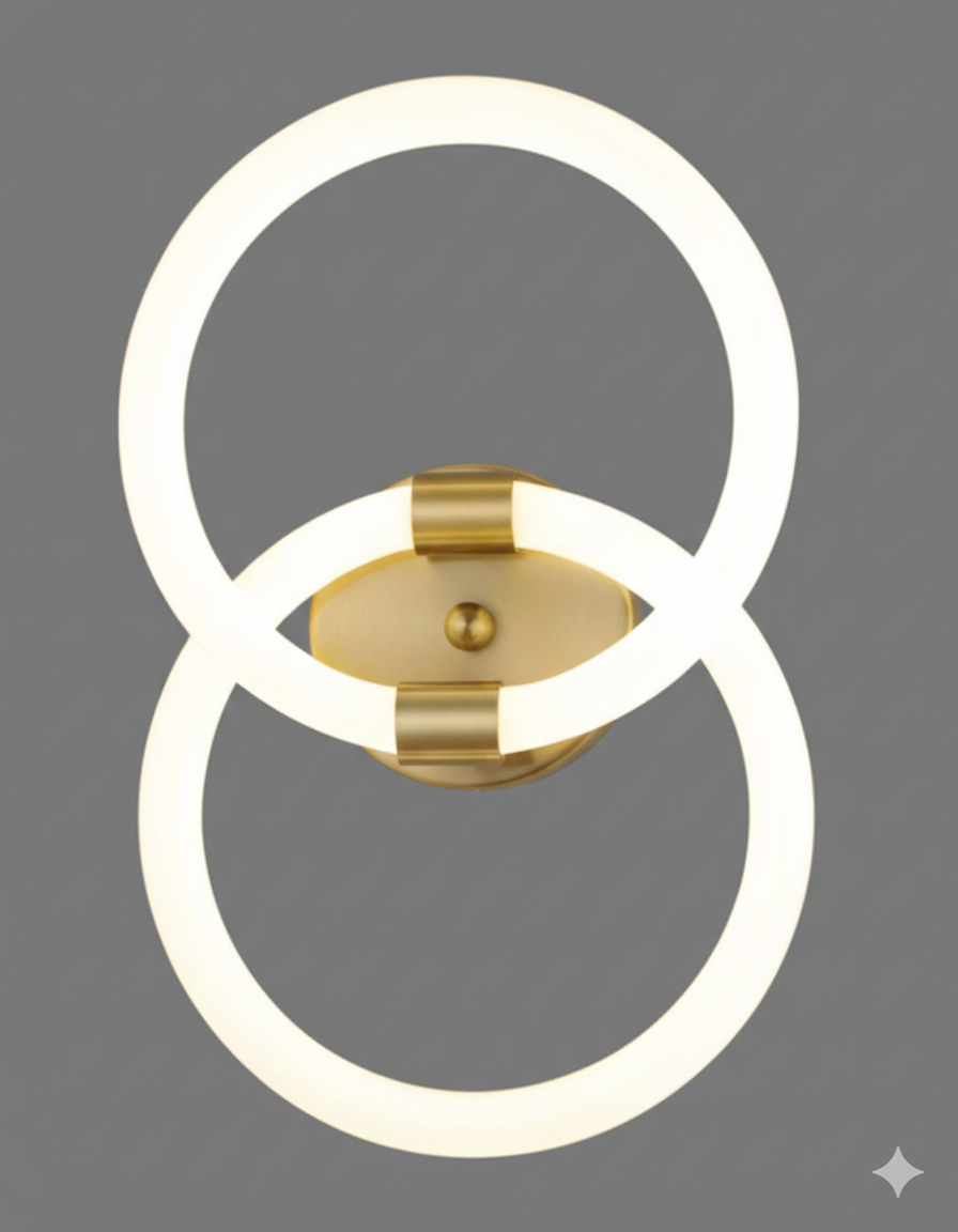 ANKUR BAGLIORE DOUBLE LOOP LED WALL LIGHT
