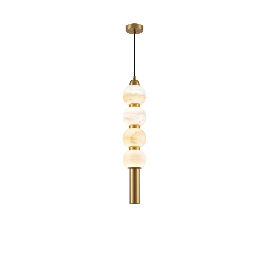 ANKUR STELO METAL AND GLASS MODERN LUXURY HANGING LIGHT