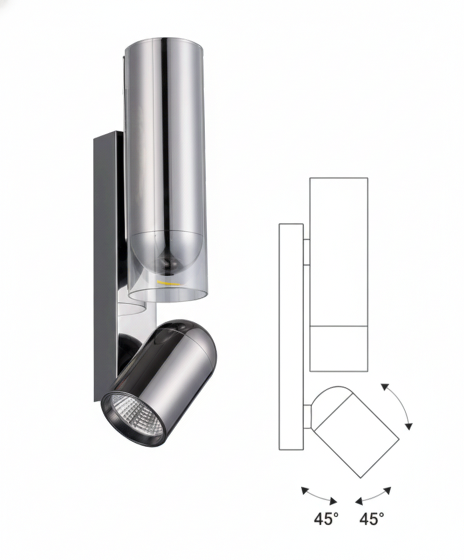 ANKUR PILOT METAL MODERN LED WALL LIGHT