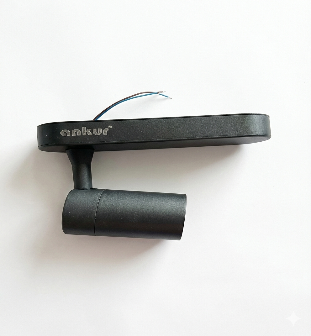 ANKUR NEBULA FLAT BASE GU10 7W TRACK LIGHT FOR HOUSING, RETAIL STORES AND SHOWROOMS