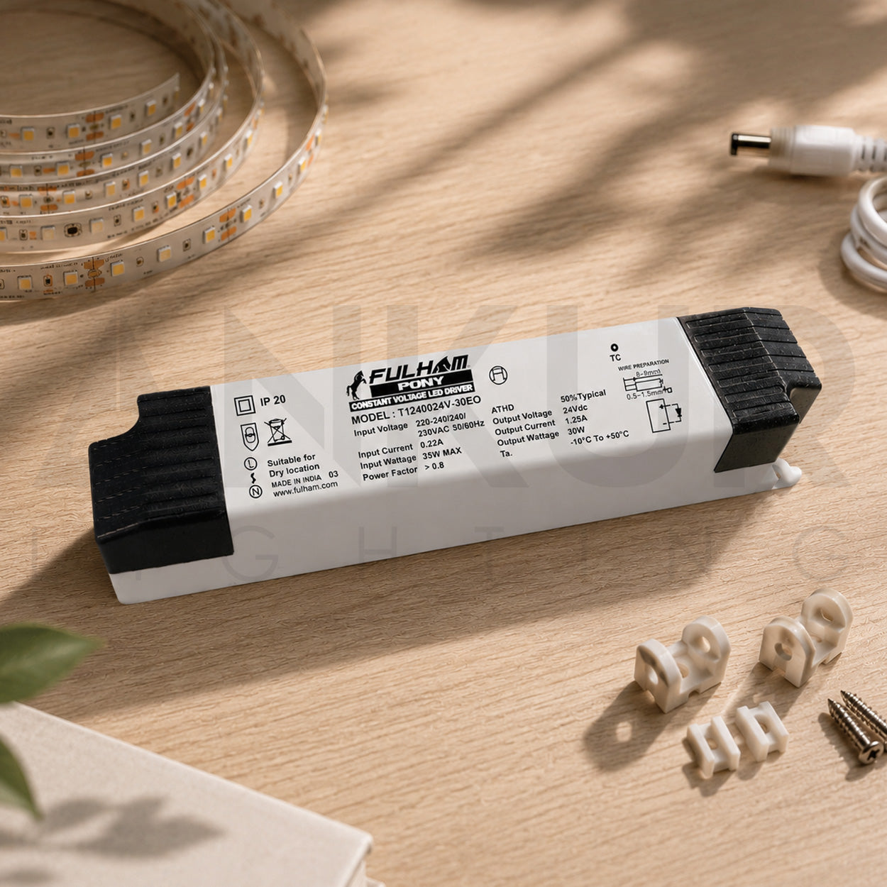 FULHAM 24V CONSTANT VOLTAGE INDOOR RATED LED DRIVER