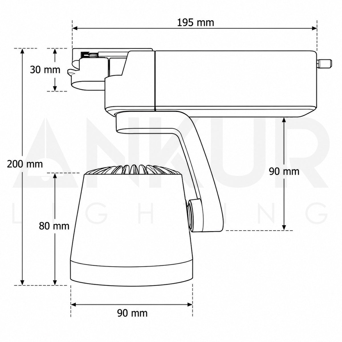 ANKUR VECTRA 360° ROTATABLE LED TRACK LIGHT