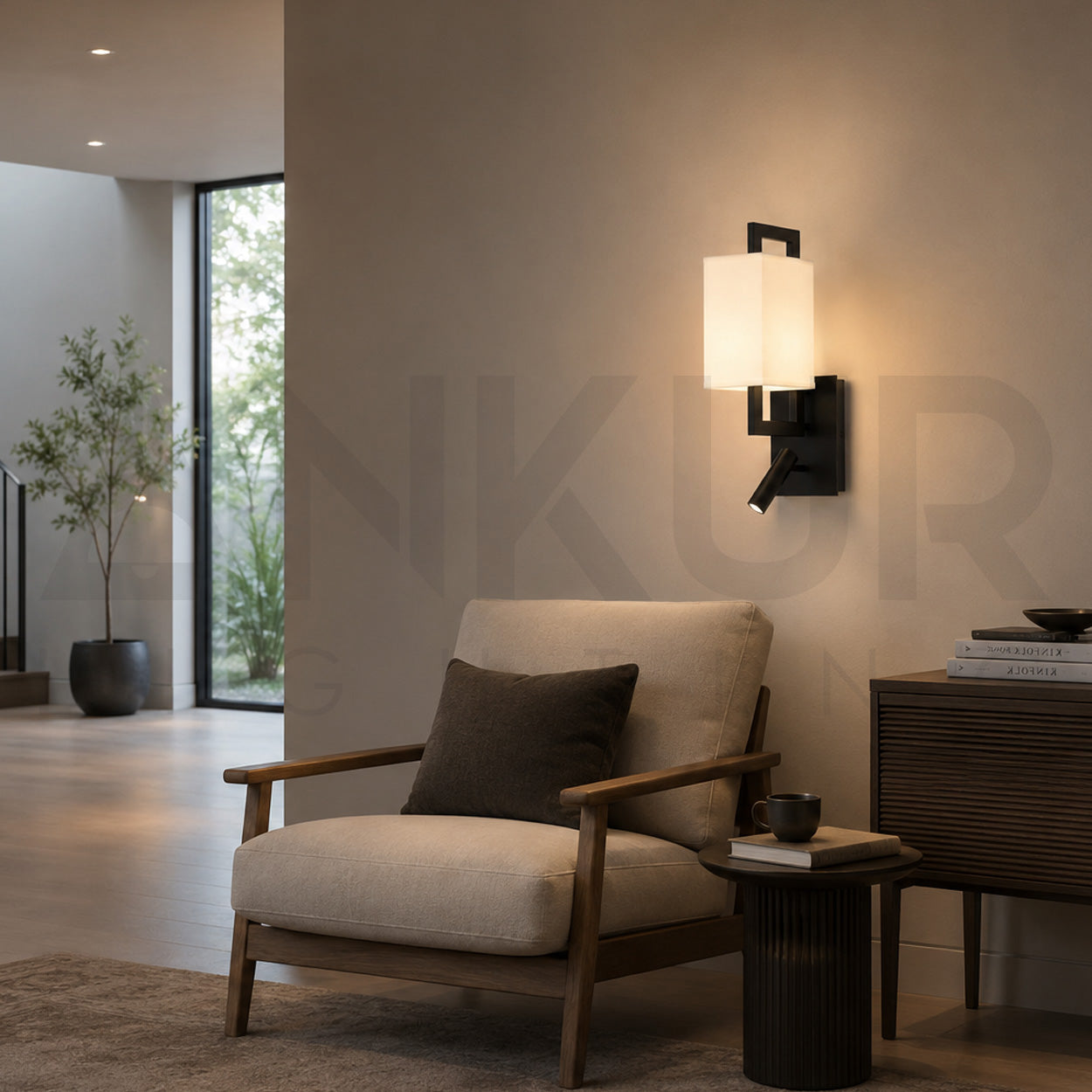 ANKUR DUOGLOW CONTEMPORARY BEDSIDE LED LAMP FOR HOTELS AND HOMES