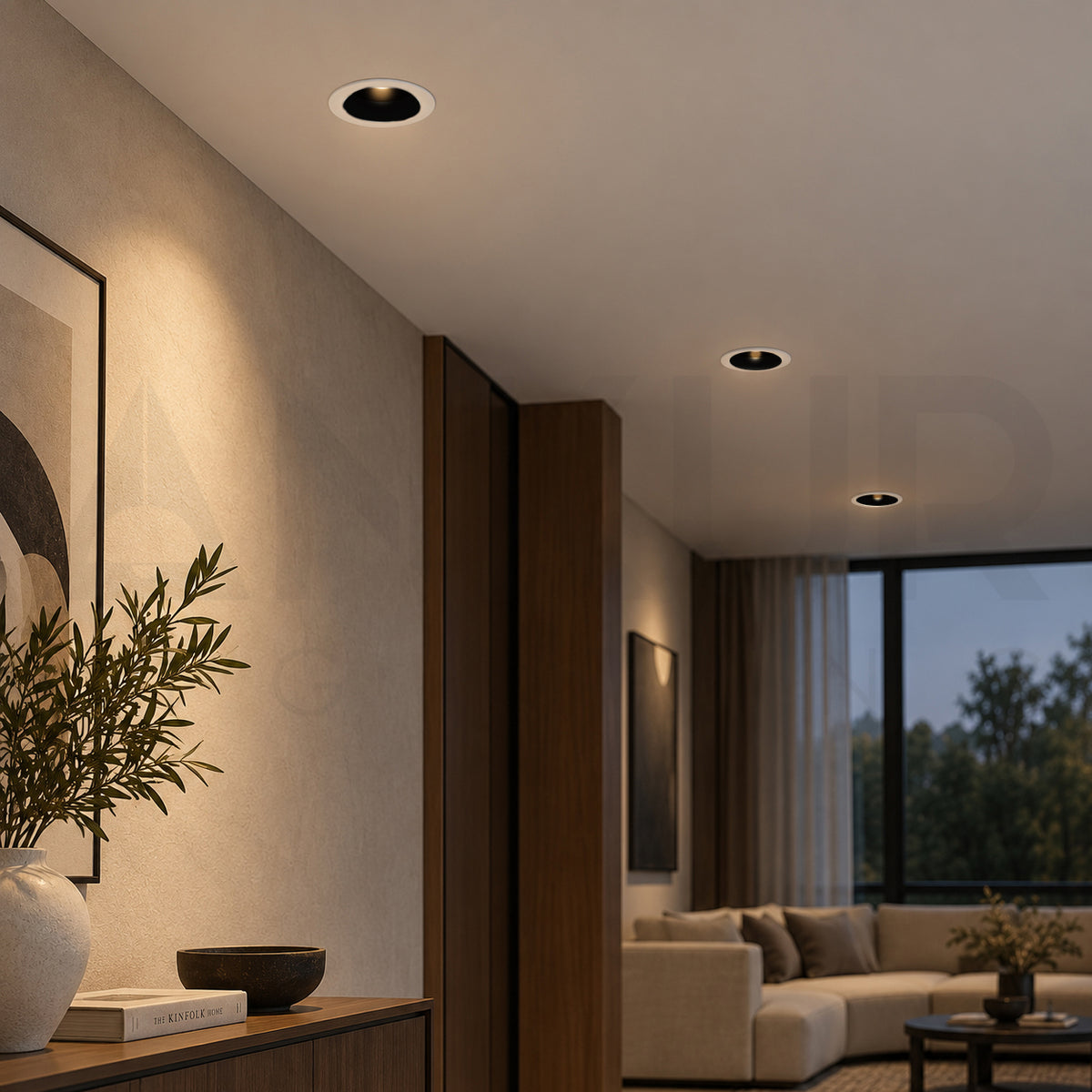 ANKUR BELLA PIVOT ROUND ADJUSTABLE FRONT OPENABLE RECESSED LED DOWNLIGHT