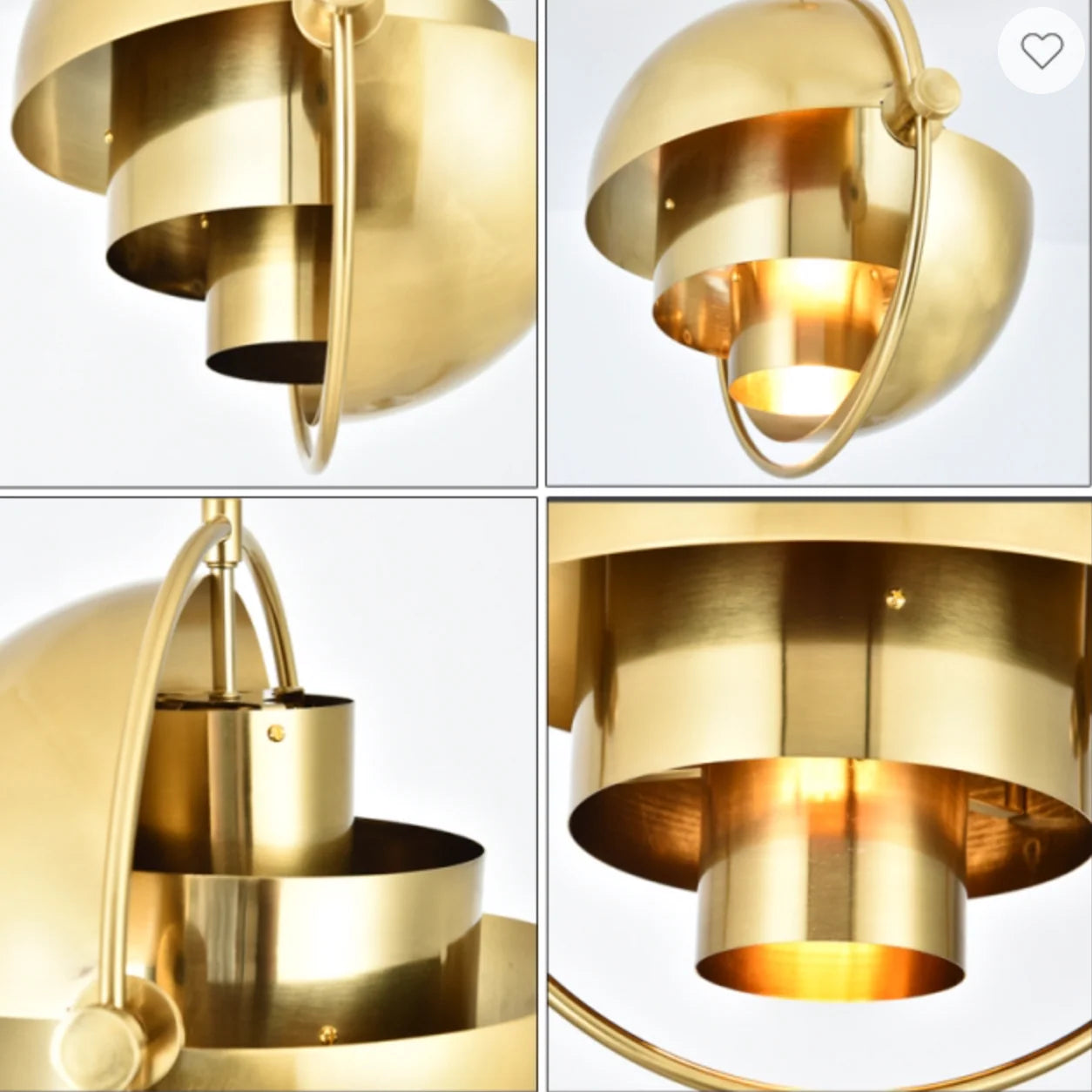 ANKUR FRESCO MODERN DESINGER HANGING LIGHT ANTIQUE BRASS FINISH SEMICIRCULAR PENDANT LIGHT