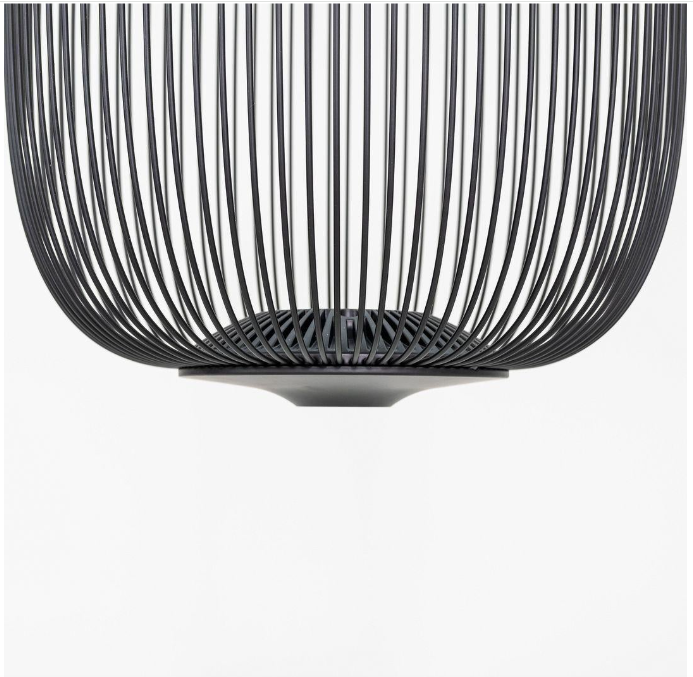 ANKUR ECHO MODERN DESIGNER SPOKES BLACK FINISH METAL BASED HANGING LIGHT FOR HOME LIGHTING