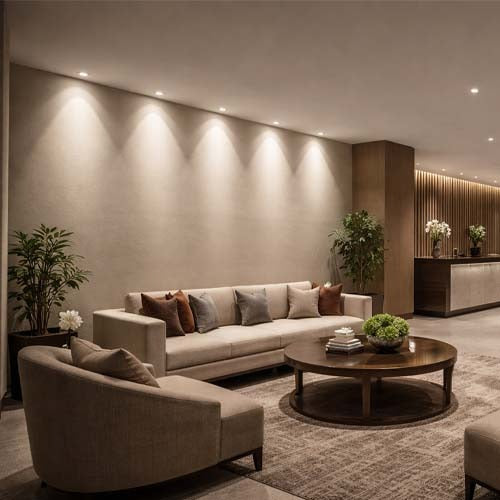 ANKUR ELIAN ROUND LENS BASED RECESSED DOWNLIGHT LED WALL WASHER