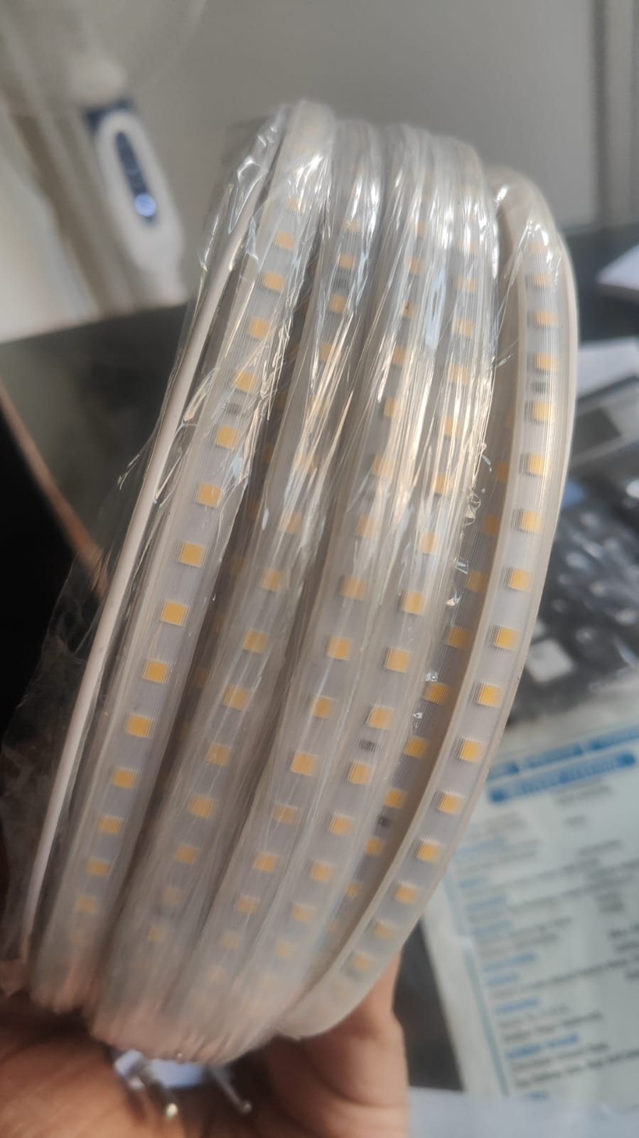 ANKUR IP65 WATERPROOF WARM WHITE LED STRIP LIGHT FOR INDOOR & OUTDOOR USE - 45 METER/6W/3000K