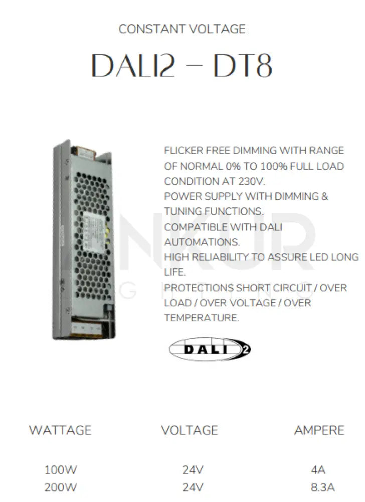 ALLOOKING DALI2 DIMMABLE CONSTANT VOLTAGE LED DRIVER