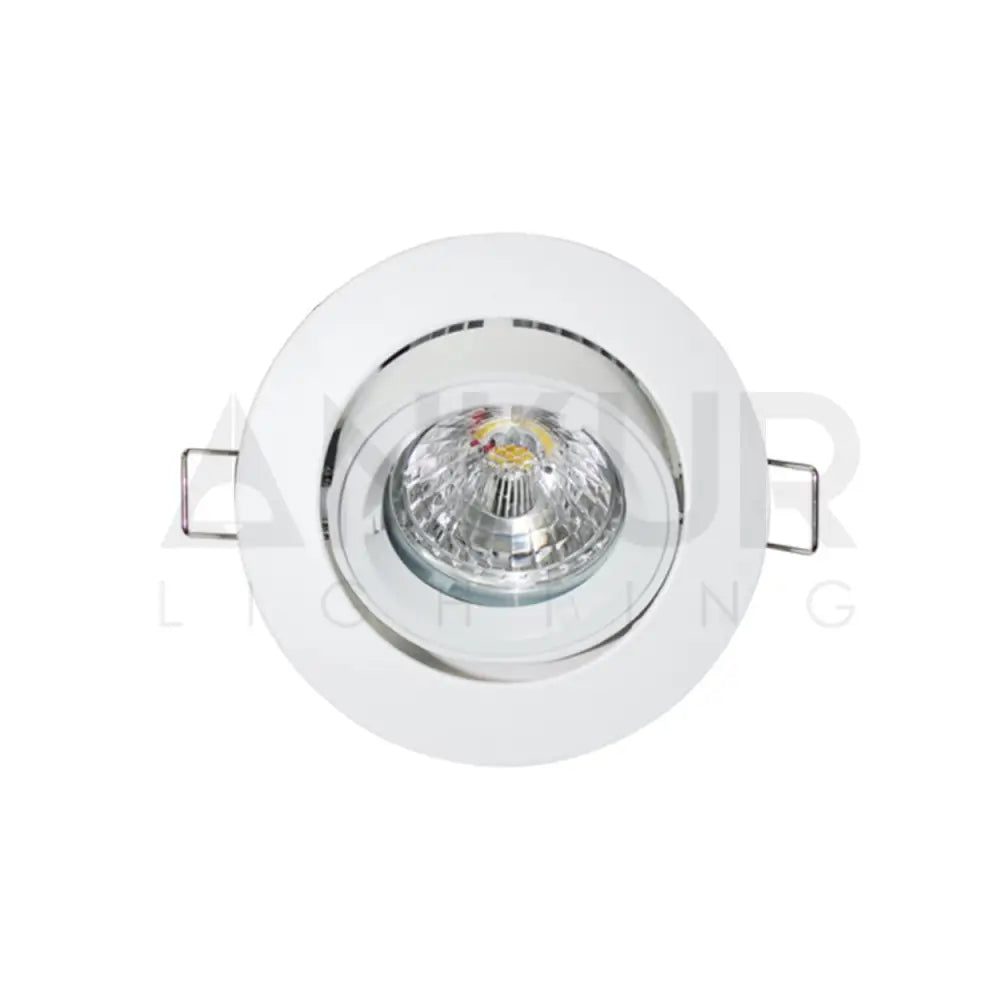 ANKUR 3D LED ROUND RECESSED ADJUSTABLE DOWNLIGHT MR16 CASING - Ankur Lighting