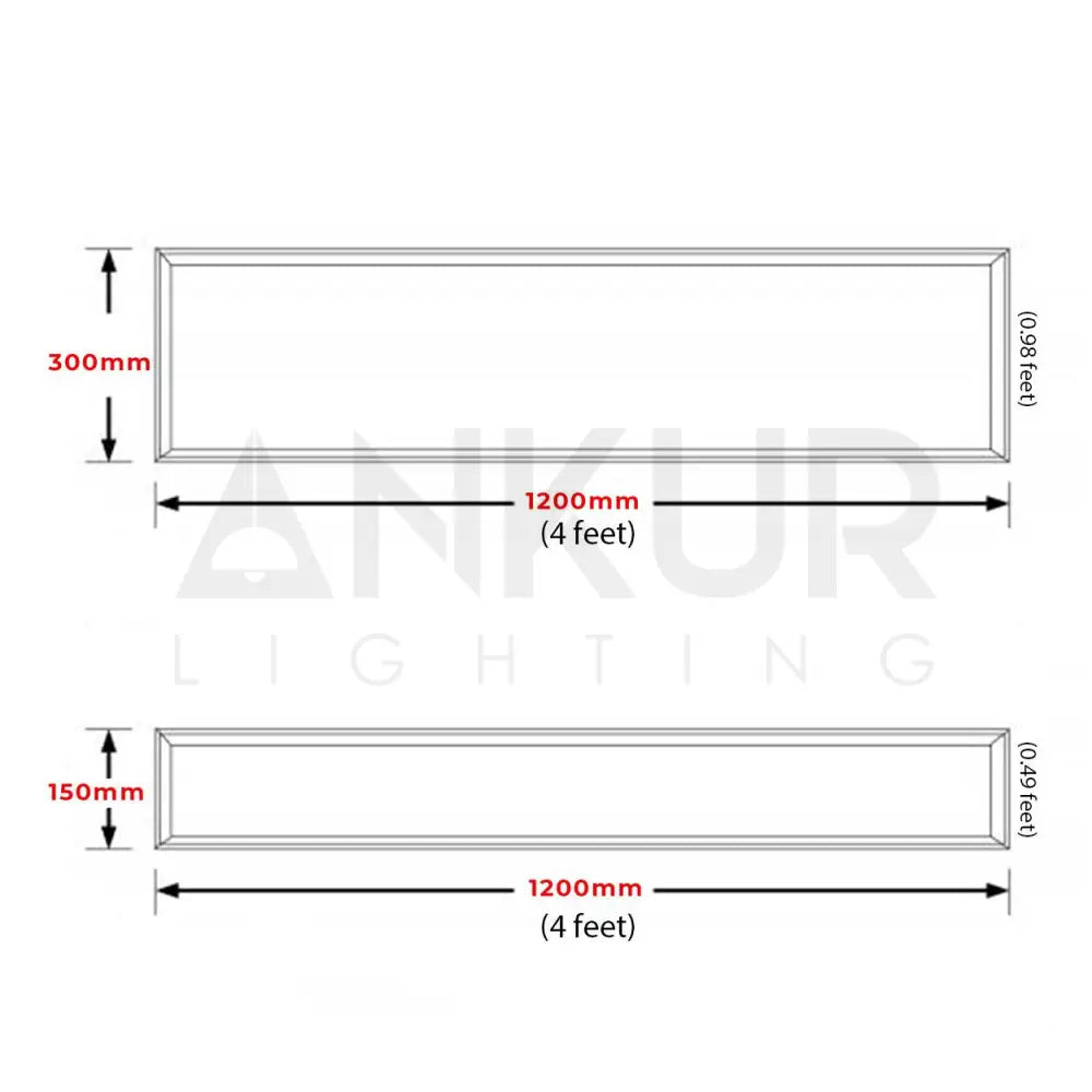 ANKUR 4 FEET SLIM LED PANEL LIGHT - Ankur Lighting