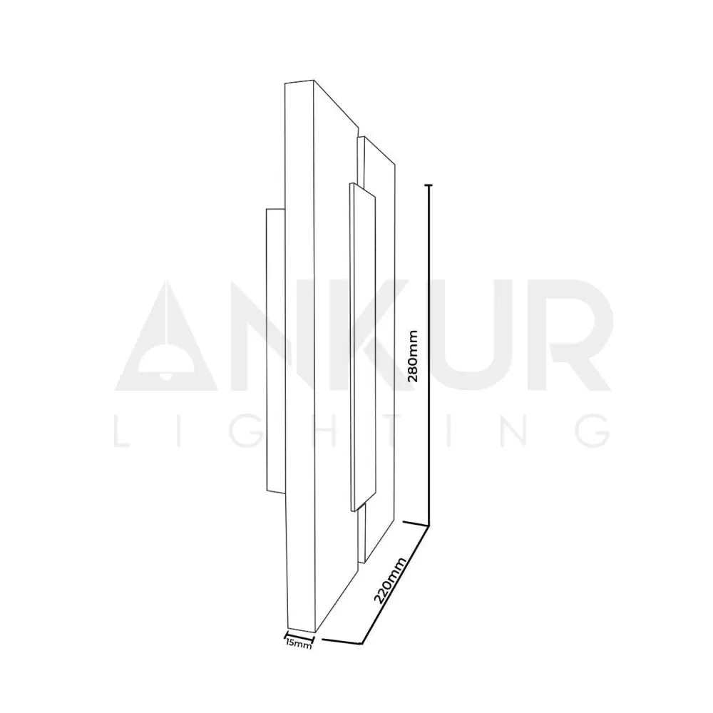 ANKUR ALLWIN LED WALL LIGHT - Ankur Lighting