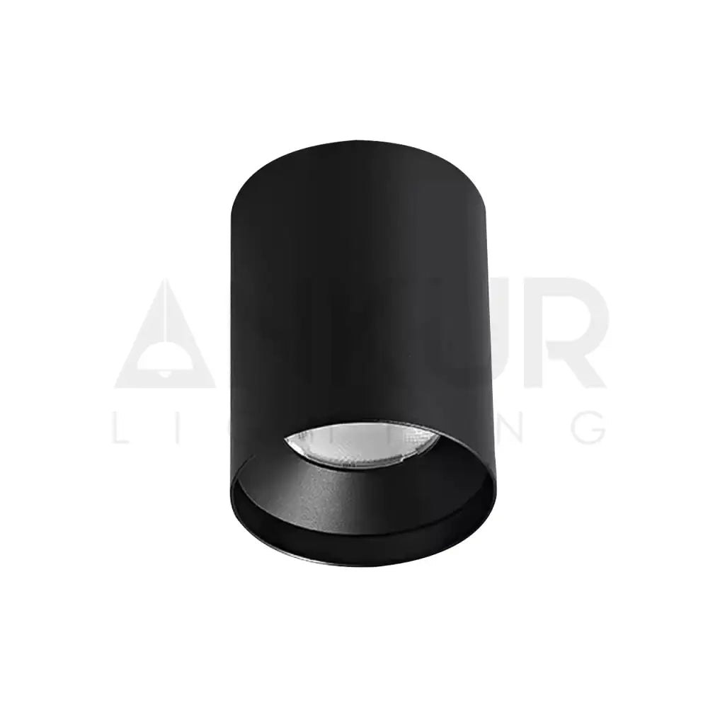 ANKUR AM30 ULTRATHIN MAGNETIC 7W CYLINDER ROUND LIGHT NON DIMMABLE / Black / 3000K