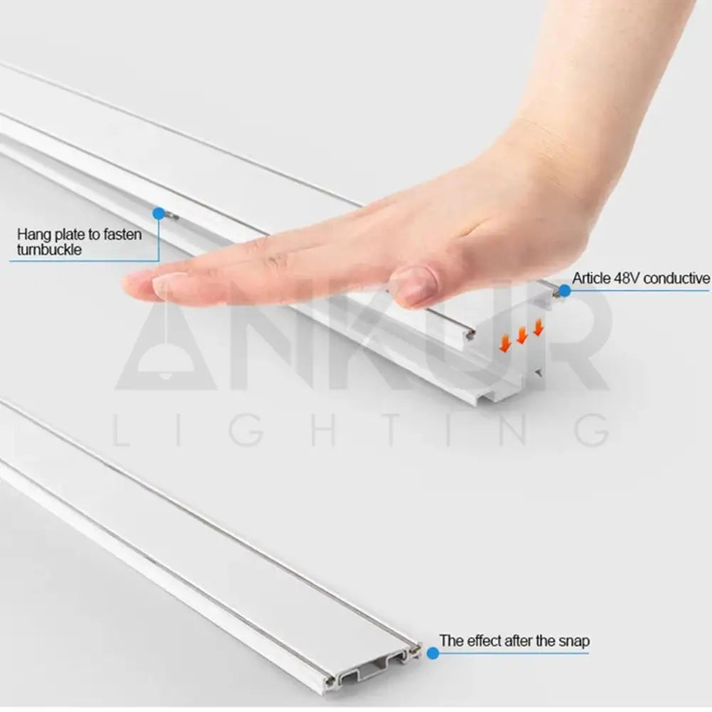 ANKUR AM30 ULTRATHIN MAGNETIC SURFACE TRACK CHANNEL Pendant Light
