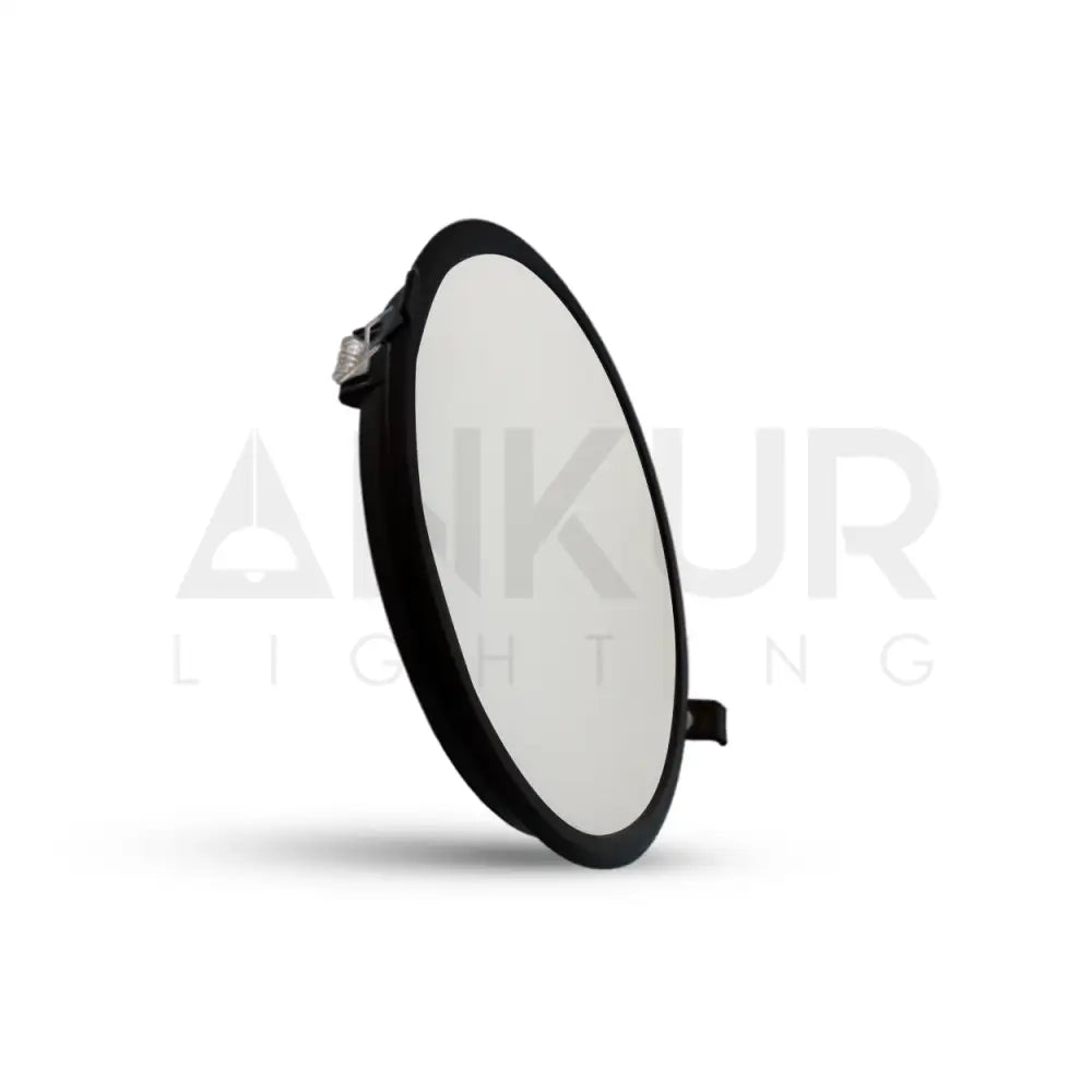 ANKUR ASTRA RECESSED LED PANEL LIGHT ROUND 22W / 3000K / BLACK Panel Light