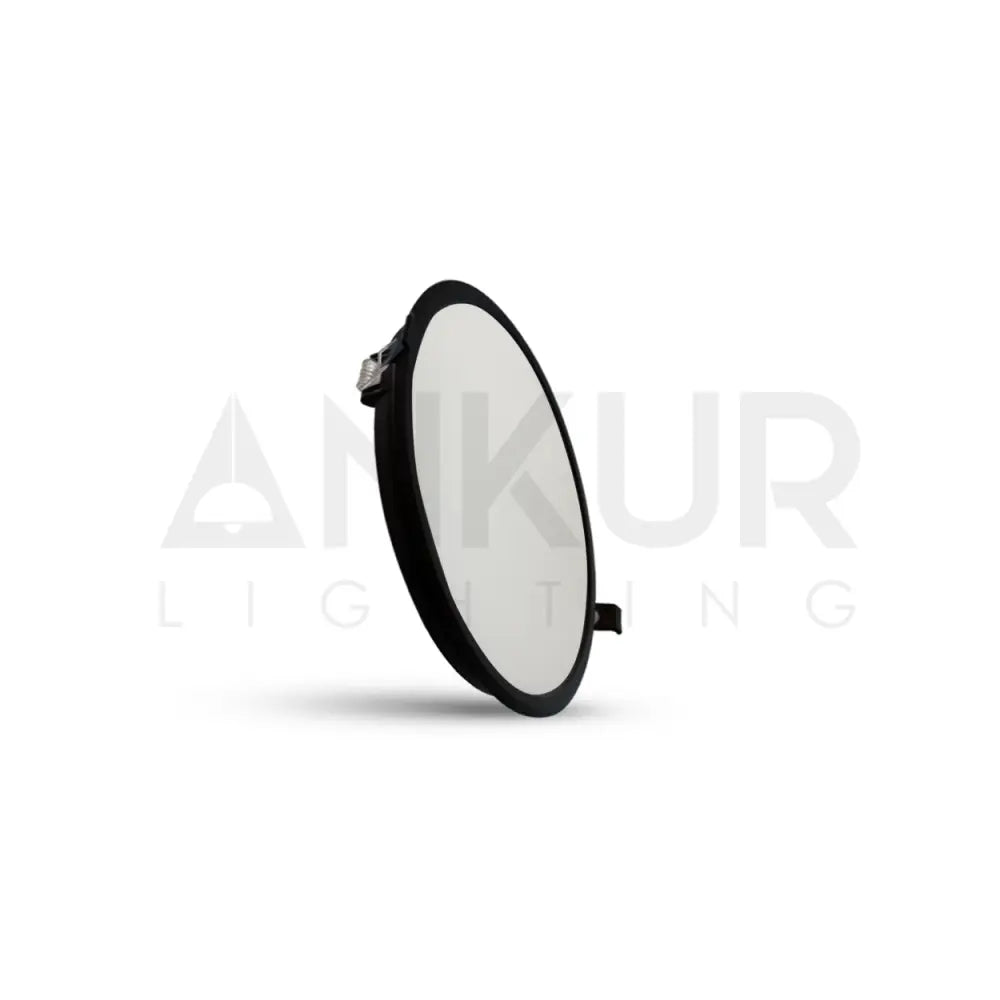 ANKUR ASTRA RECESSED LED PANEL LIGHT ROUND 8W / 3000K / BLACK Panel Light