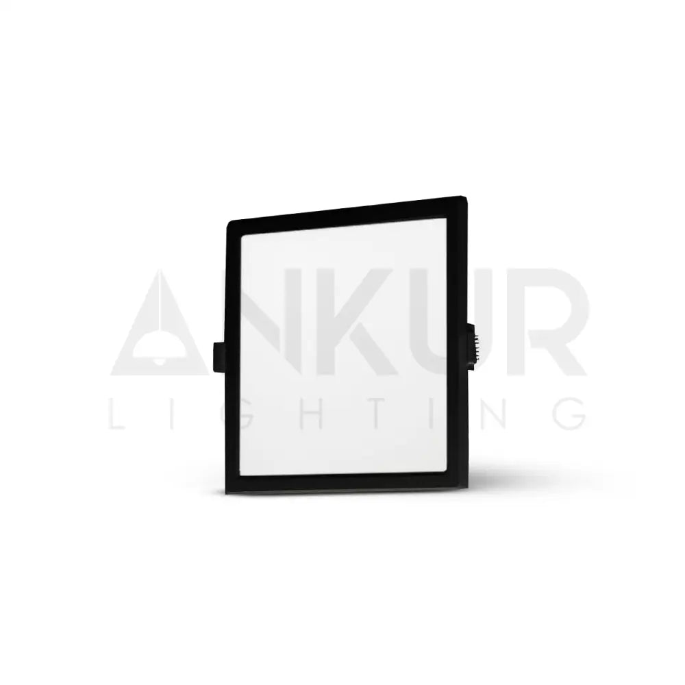 ANKUR ASTRA RECESSED LED PANEL LIGHT SQUARE 15W / 3000K / BLACK Panel Light