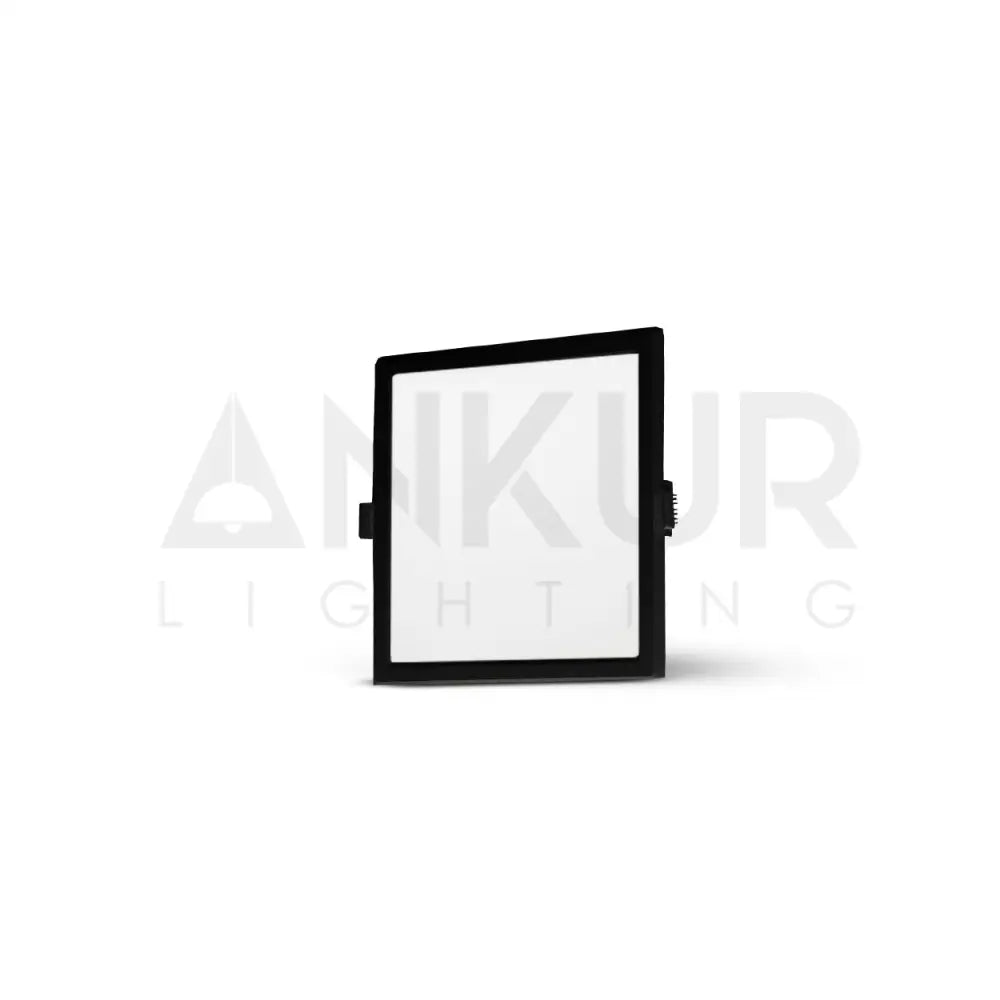 ANKUR ASTRA RECESSED LED PANEL LIGHT SQUARE 8W / 3000K / BLACK Panel Light