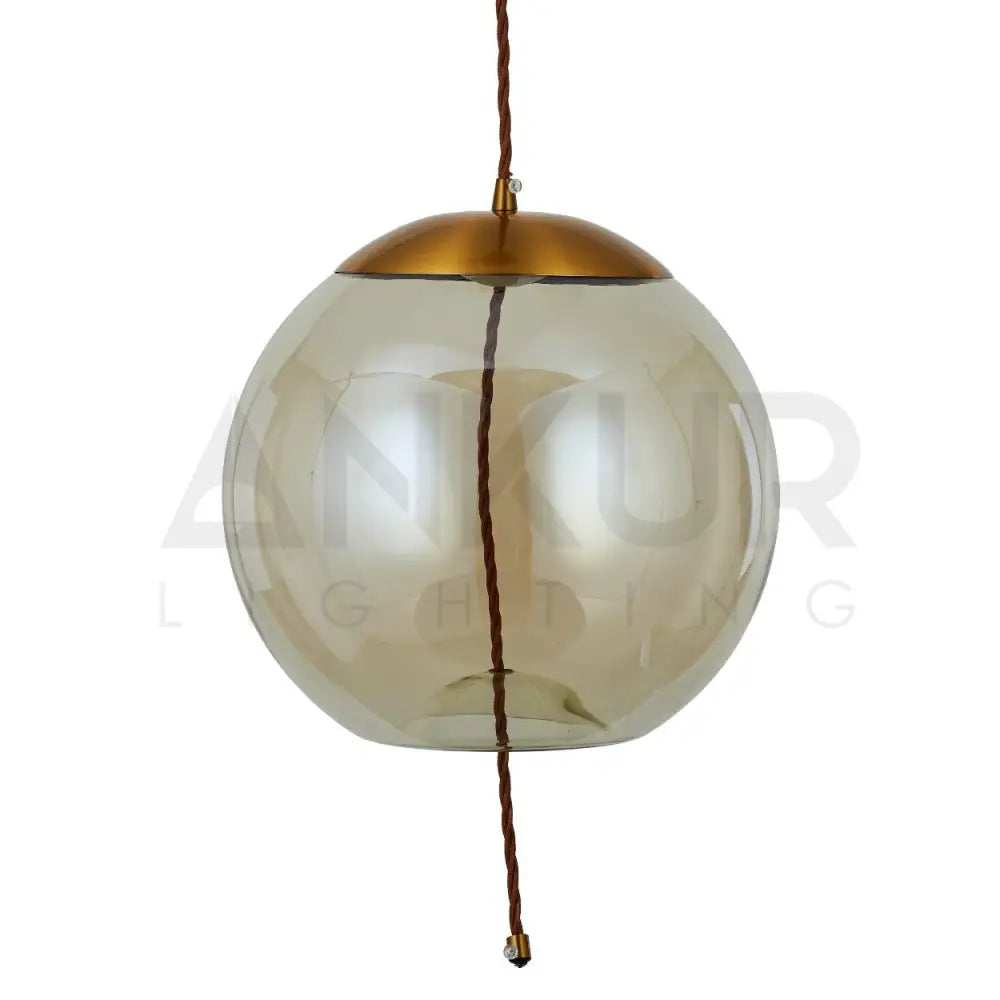 ANKUR BALI ROUND GLASS LED HANGING LIGHT - Ankur Lighting