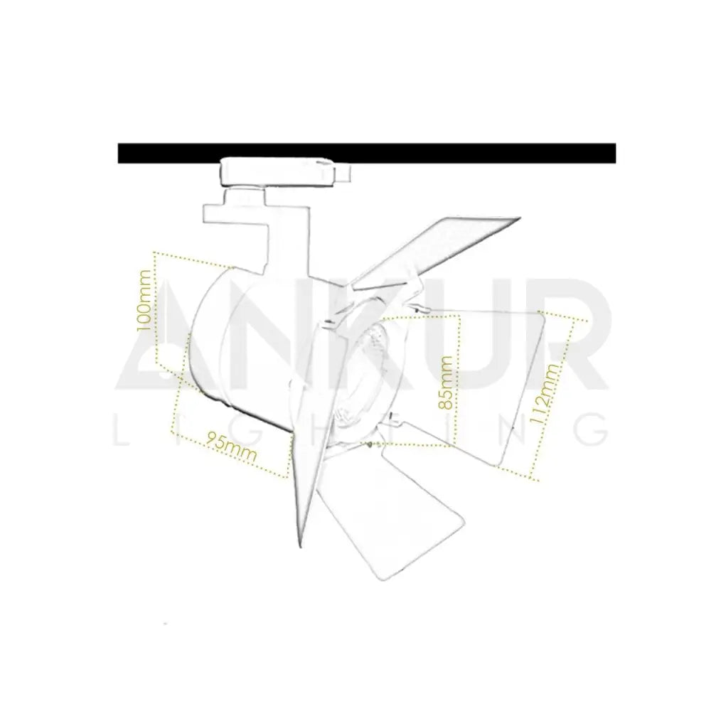 ANKUR BARN DOOR LED TRACK LIGHT WITH FLAPS - Ankur Lighting