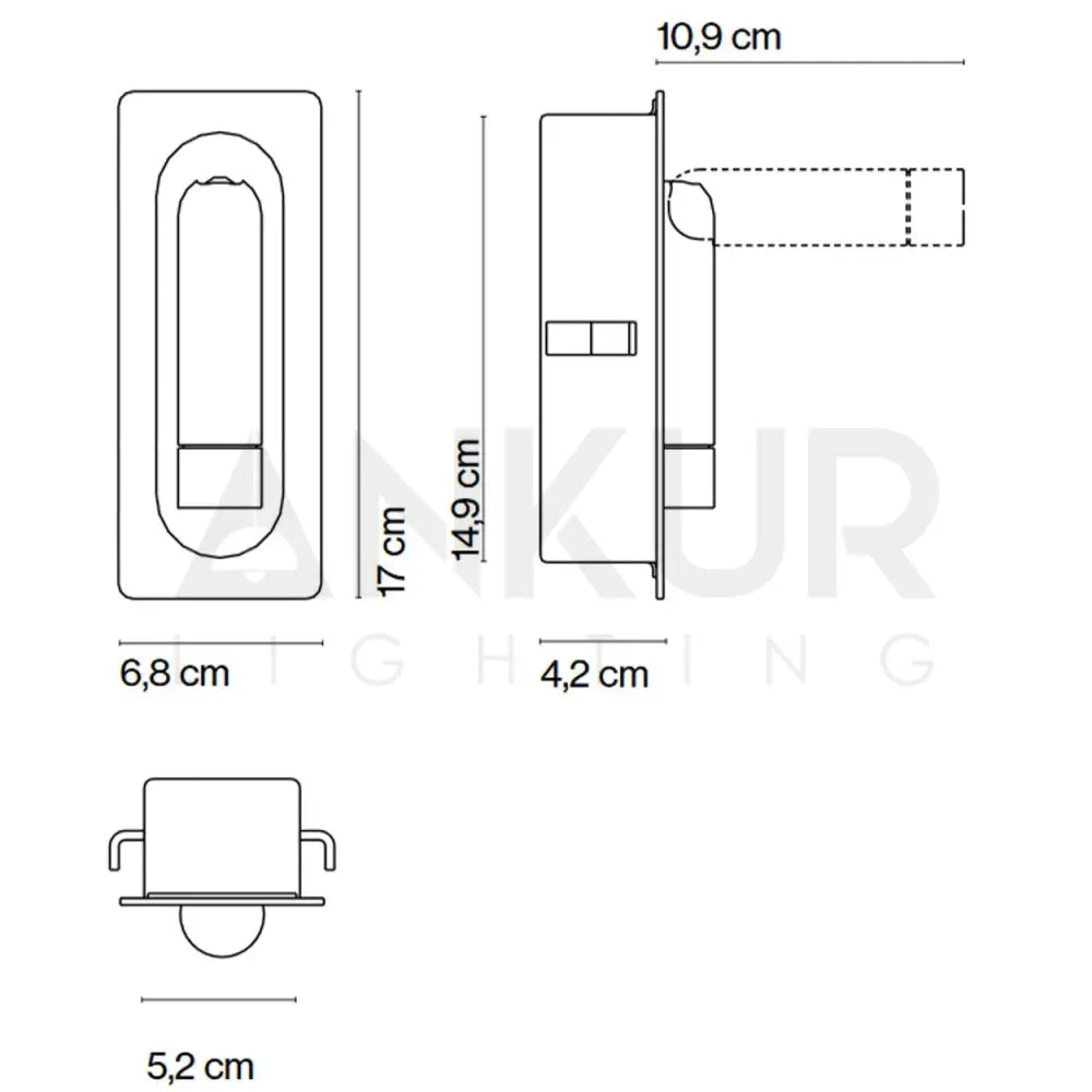 ANKUR BEDSIDE PULL-OUT LED WALL LIGHT - Ankur Lighting