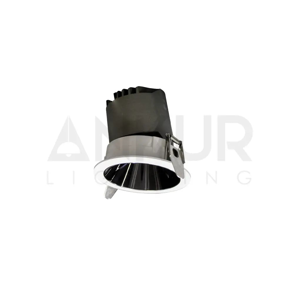 ANKUR BELLA ROUND ADJUSTABLE FRONT OPENABLE RECESSSED LED DOWNLIGHT TRIM - 7W / WHITE NICKLE / 3000K