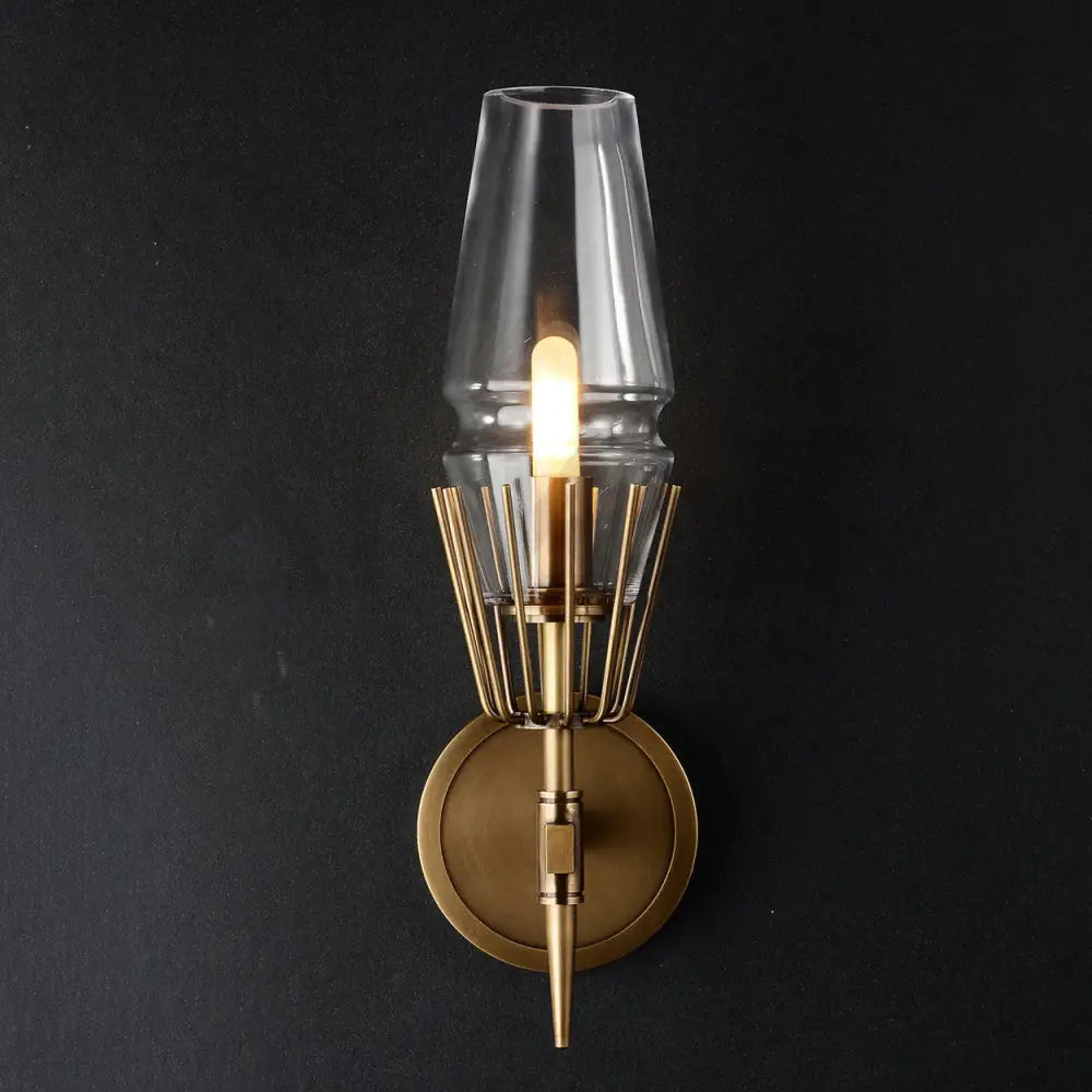 ANKUR BONFIRE ANTIQUE BRASS METAL WALL LIGHT Lighting