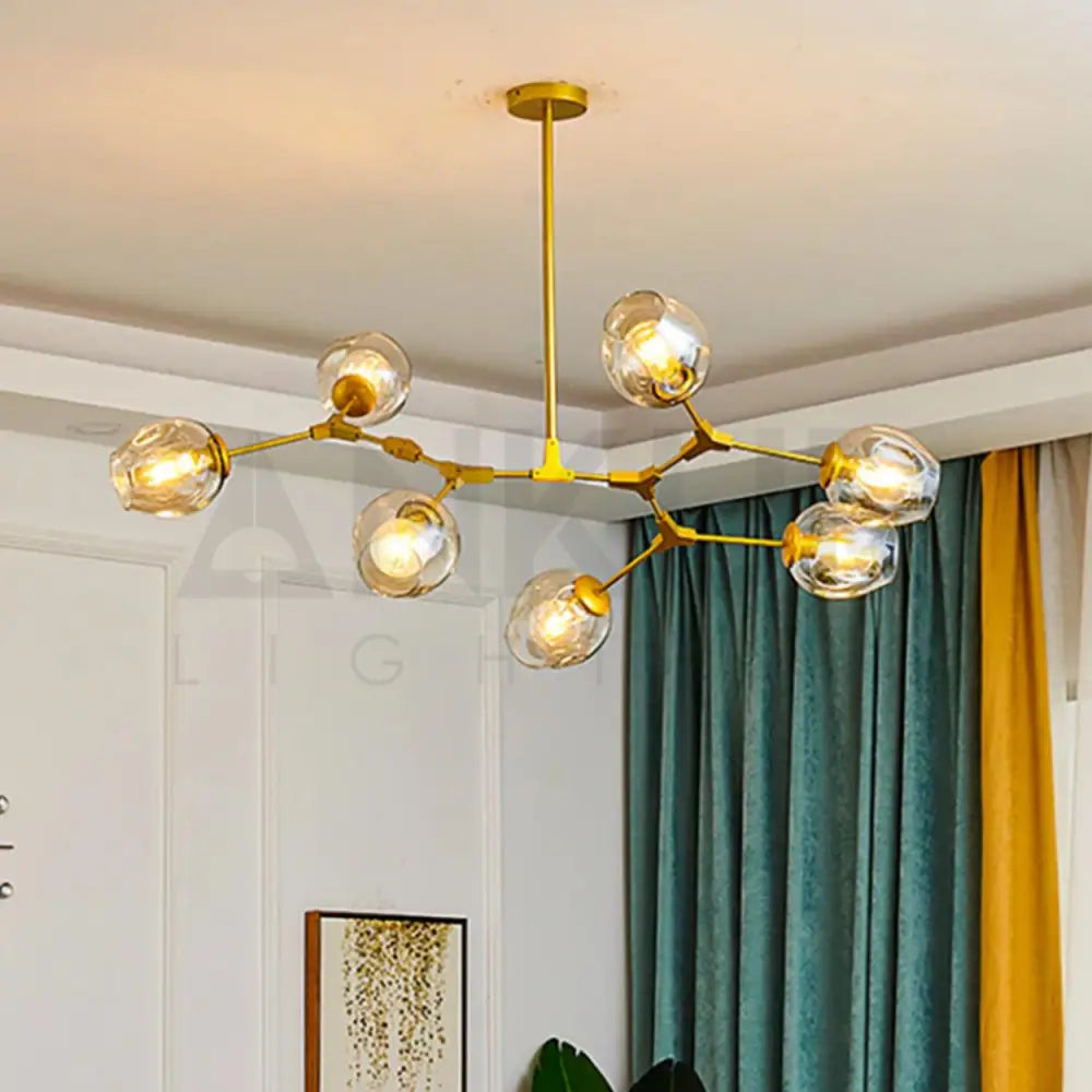 ANKUR BRANCH ARM HEAD CHANDELIER - Ankur Lighting