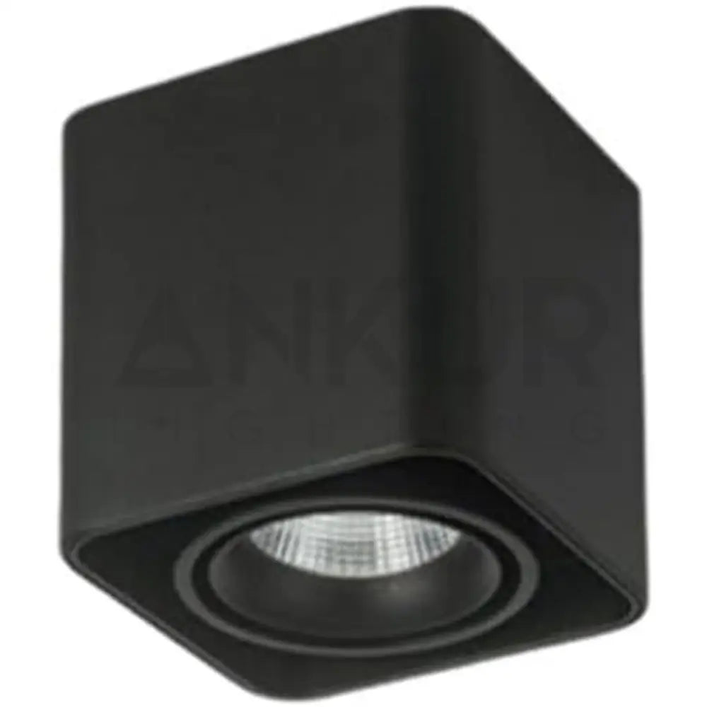 ANKUR BRIC SURFACE CEILING ADJUSTABLE LED LIGHT ANTIGLARE OPTION FOR LIVING ROOMS CORRIDORS AISLES 3000K / BLACK