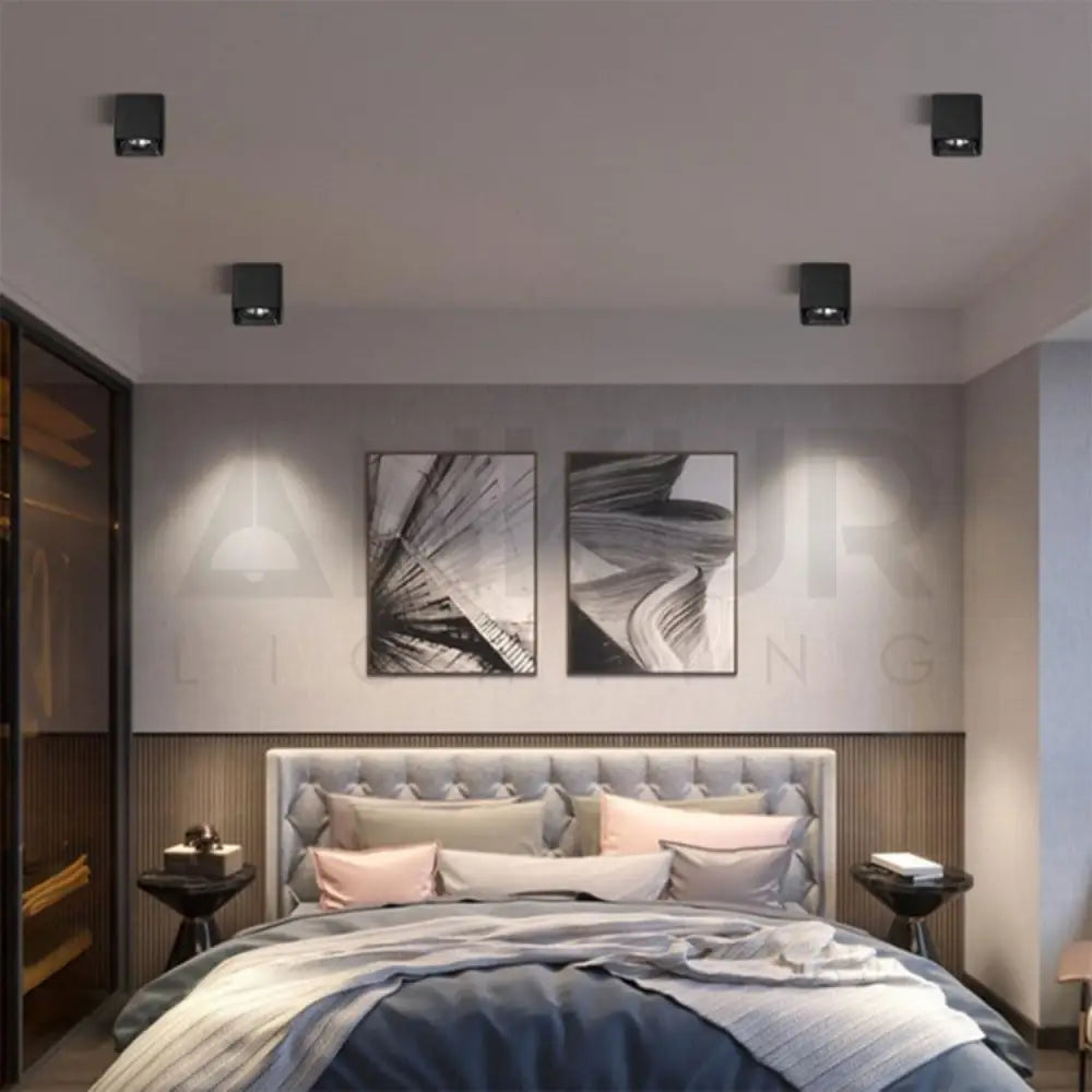 ANKUR BRIC SURFACE CEILING ADJUSTABLE LED LIGHT ANTIGLARE OPTION FOR LIVING ROOMS CORRIDORS AISLES Downlight