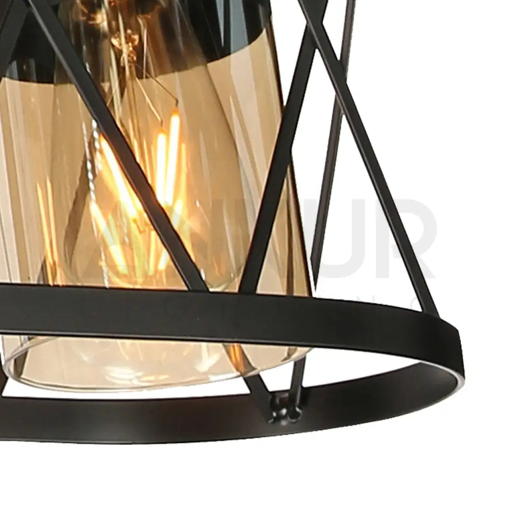 ANKUR BRONX 4 LIGHT RECTANGLE METAL CAGE CHANDELIER - Ankur Lighting