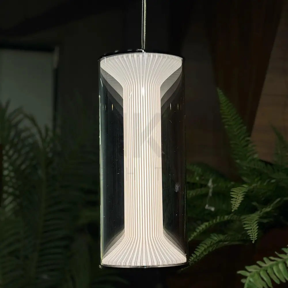 ANKUR CARLOTTA GLOW METAL AND GLASS LED HANGING LIGHT 1 Glass