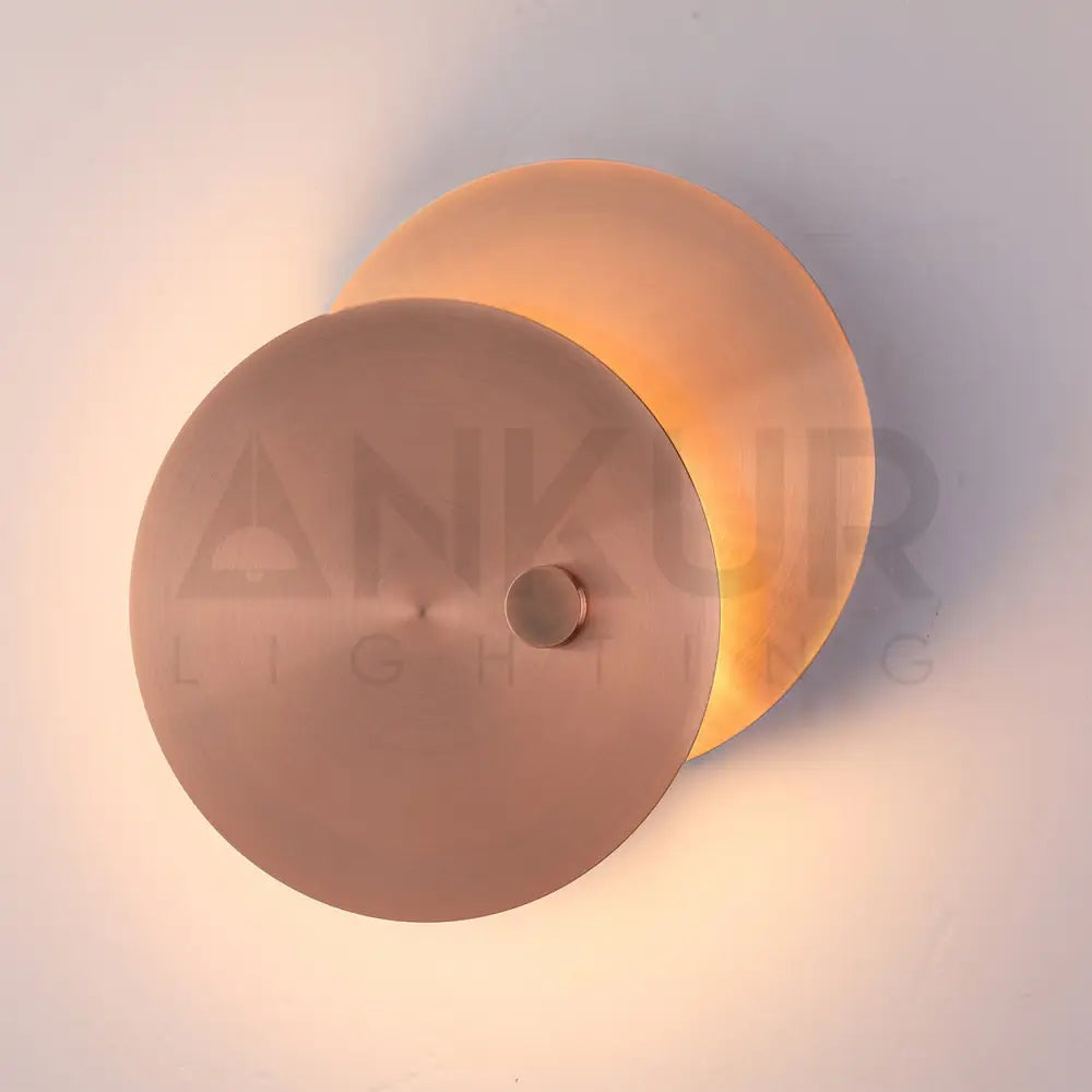 ANKUR CELESTARA METAL AND BRASS FINISH MODERN LED WALL LIGHT Copper