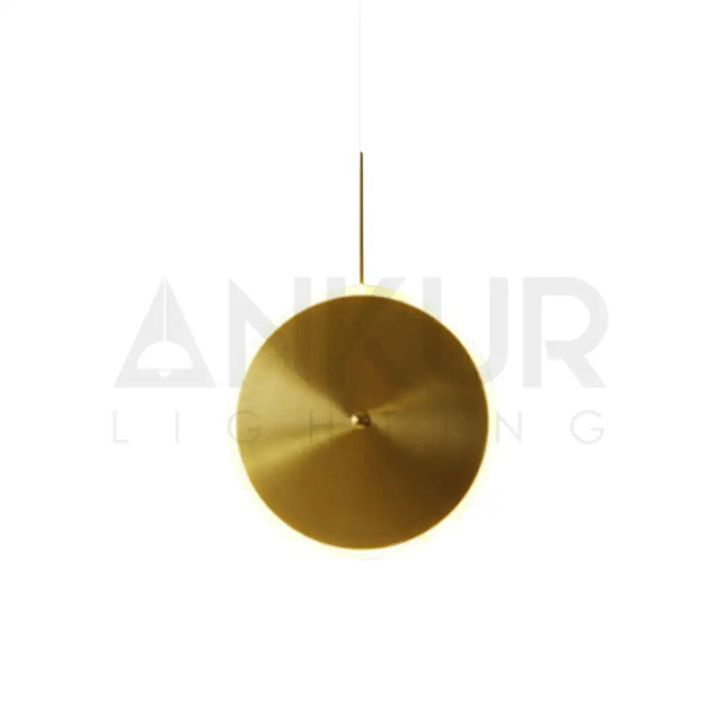 ANKUR CHRONA UFO DISH GOLD LED PENDANT LIGHT - Ankur Lighting