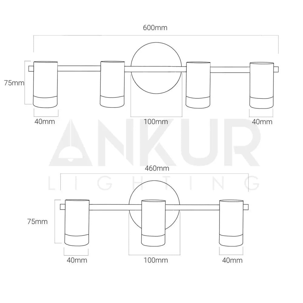 ANKUR CILINDRO LED MIRROR PICTURE WALL LIGHT - Ankur Lighting