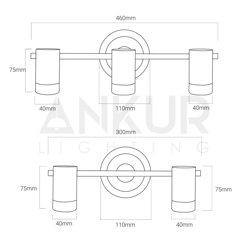 ANKUR CILINDRO LED MIRROR PICTURE WALL LIGHT - Ankur Lighting