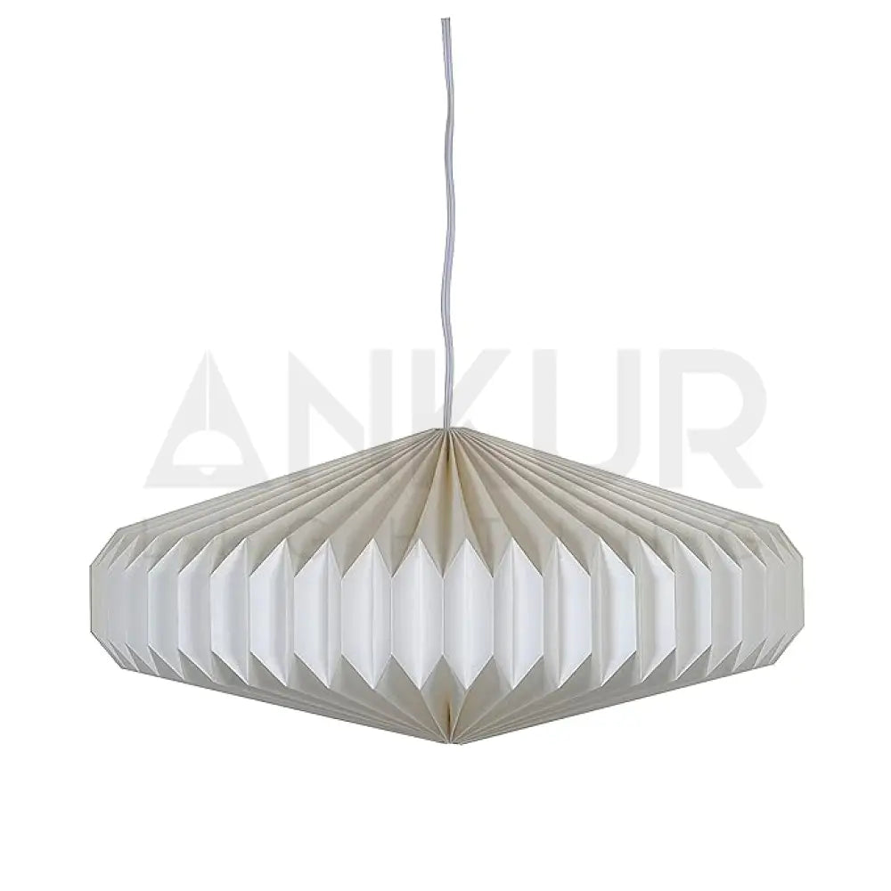 ANKUR COMET ORIGAMI PENDANT LIGHT- PAPER HANDPLEATING HANGING LIGHT Pendant Light