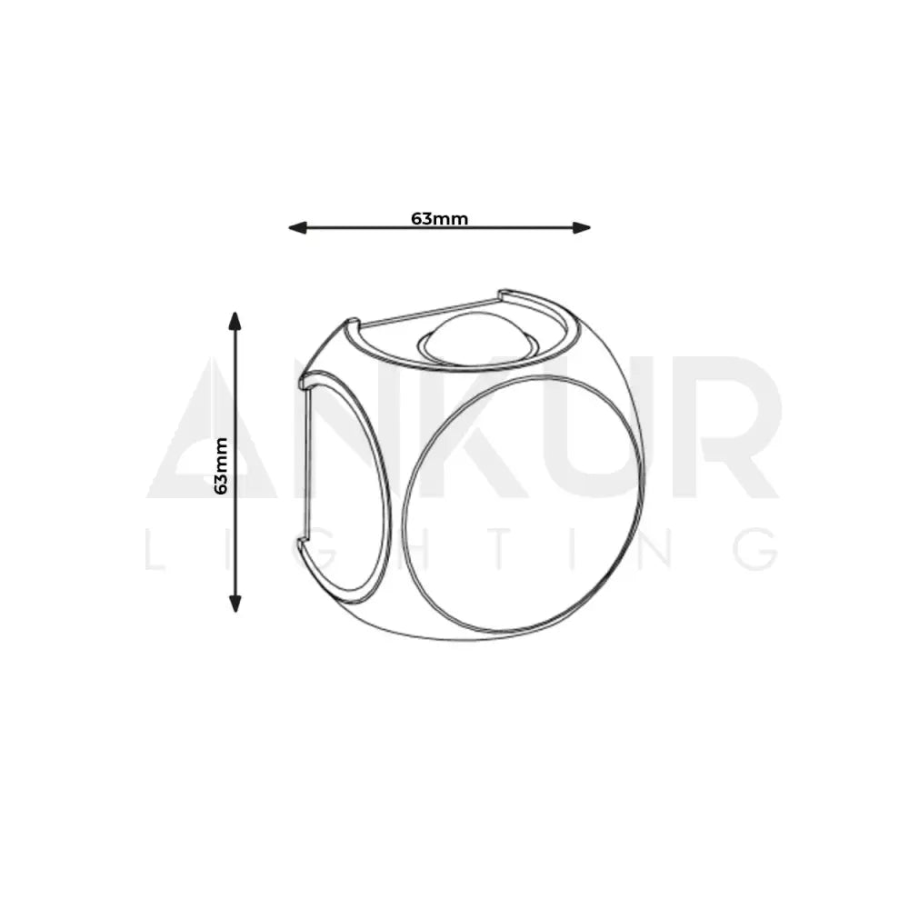 ANKUR COMPATTA CUBO OUTDOOR LED WALL LIGHT - Ankur Lighting