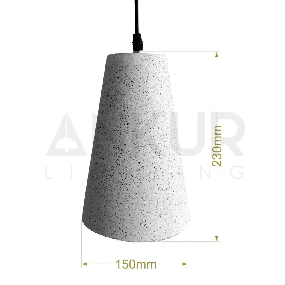 ANKUR CONE CONCRETE HANGING - Ankur Lighting