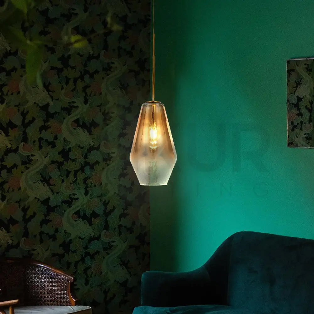 ANKUR CORA GOLDEN GRADIENT TYPE A HANGING LIGHT - Ankur Lighting