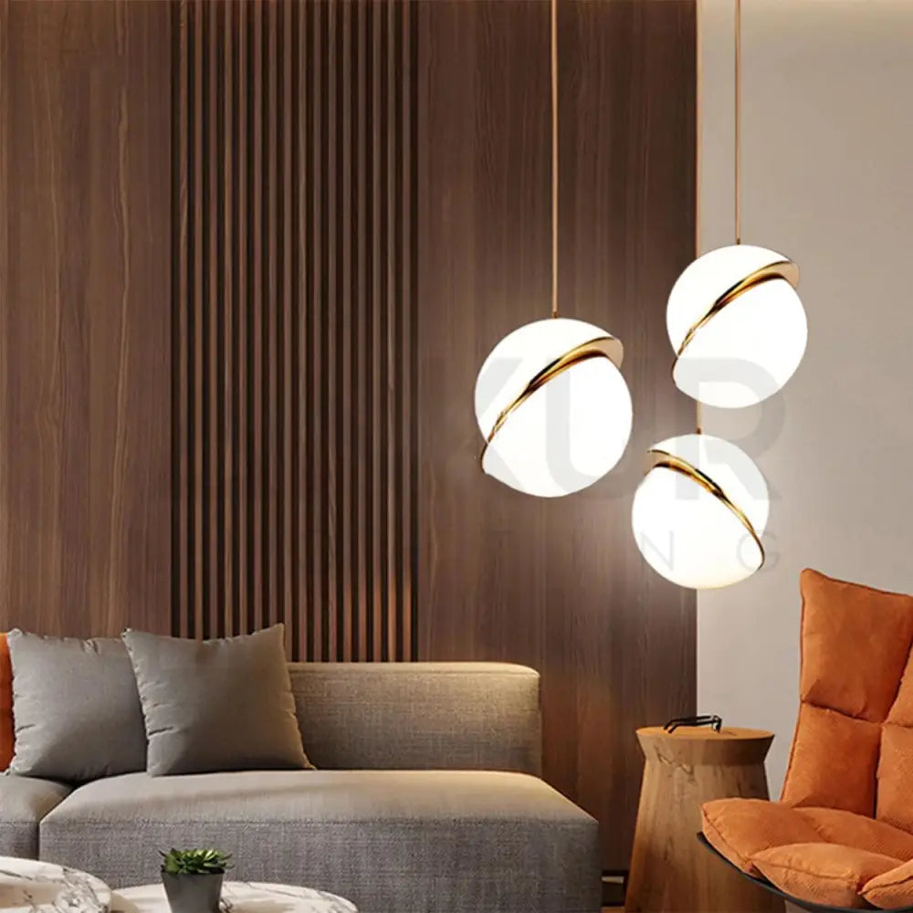 ANKUR CRESCENT MODERN GLOBE HANGING LIGHT - Ankur Lighting