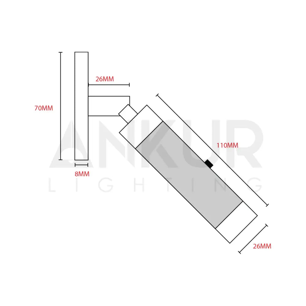 ANKUR CURLUS LED BEDSIDE READING WALL LIGHT