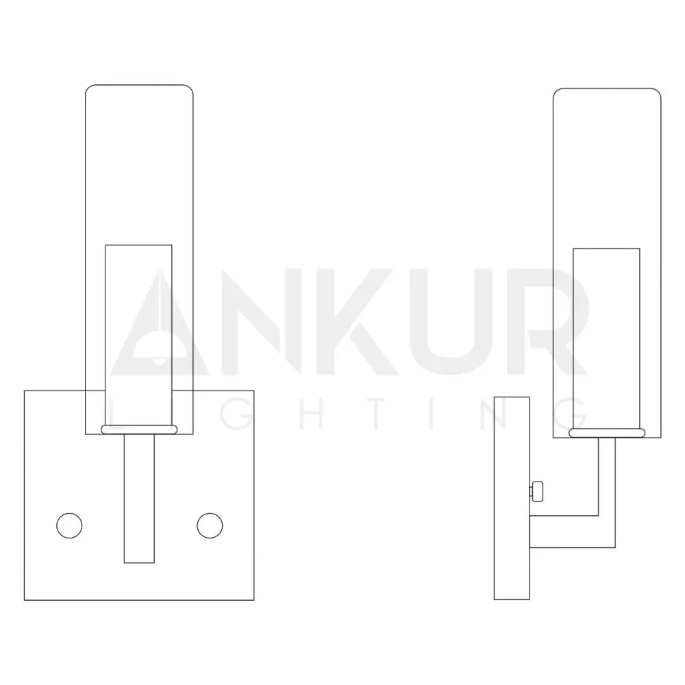 ANKUR CUT GLASS CYLINDER WALL LIGHT - Ankur Lighting