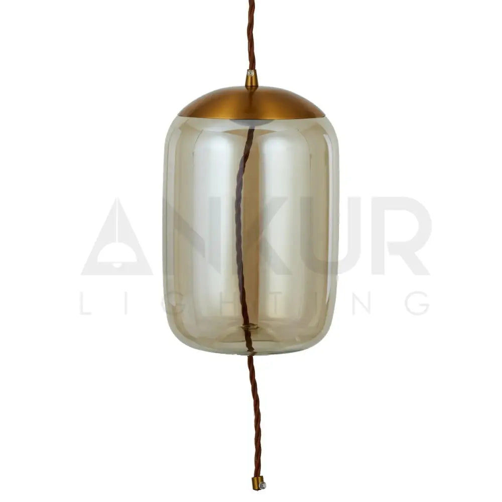 ANKUR CYLINDER GLASS HANGING LIGHT - Ankur Lighting