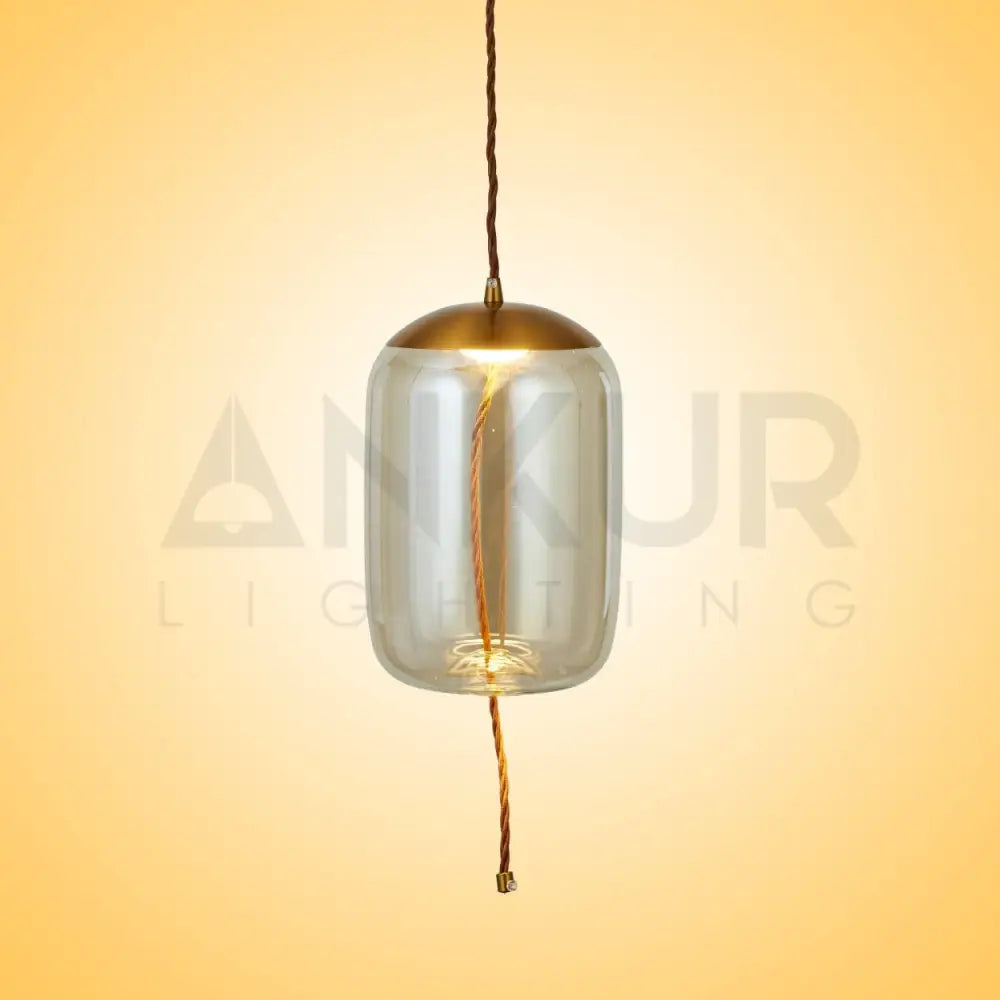 ANKUR CYLINDER GLASS HANGING LIGHT - Ankur Lighting
