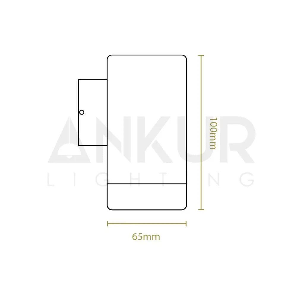 ANKUR CYLINDRICAL ONE-WAY OUTDOOR WALL LIGHT - Ankur Lighting