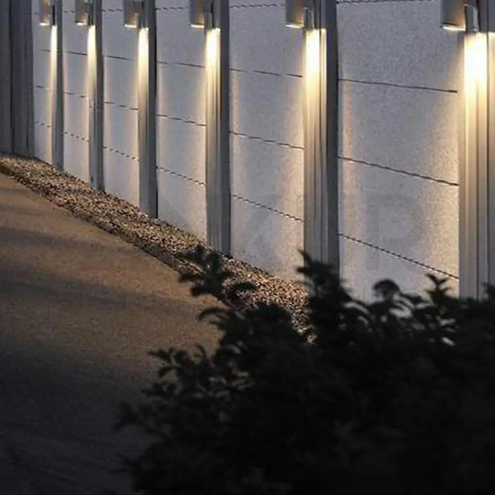 ANKUR CYLINDRICAL ONE-WAY OUTDOOR WALL LIGHT - Ankur Lighting