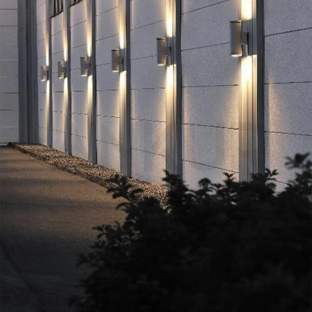 ANKUR CYLINDRICAL GU10 BULB OUTDOOR WALL LIGHT