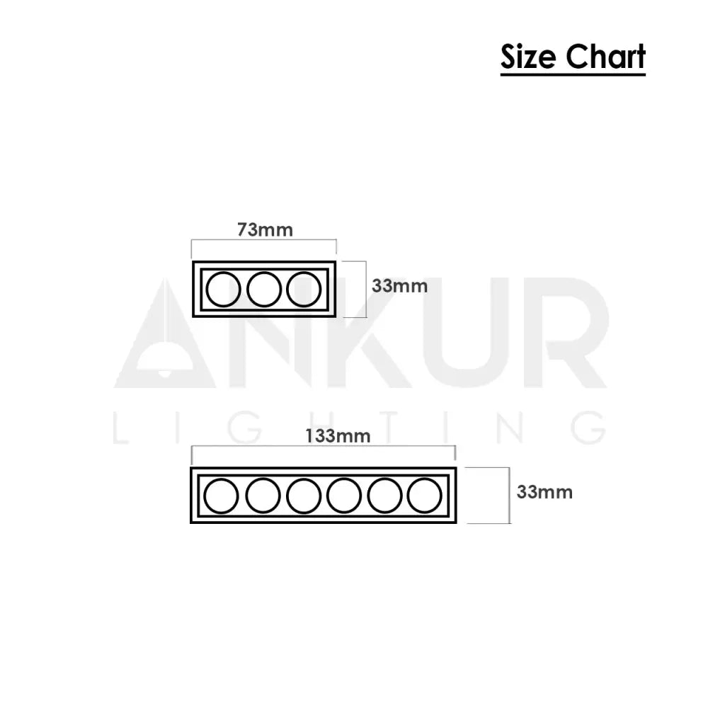 ANKUR DAZZLE LINEAR BLADE RECESSED LED LIGHT